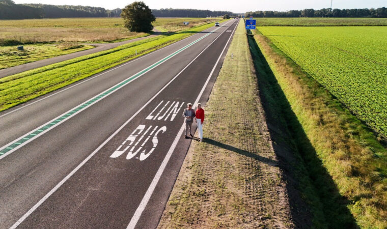 Nieuwe busbaan bij Gieten moet zorgen voor sneller en betrouwbaarder openbaar vervoer